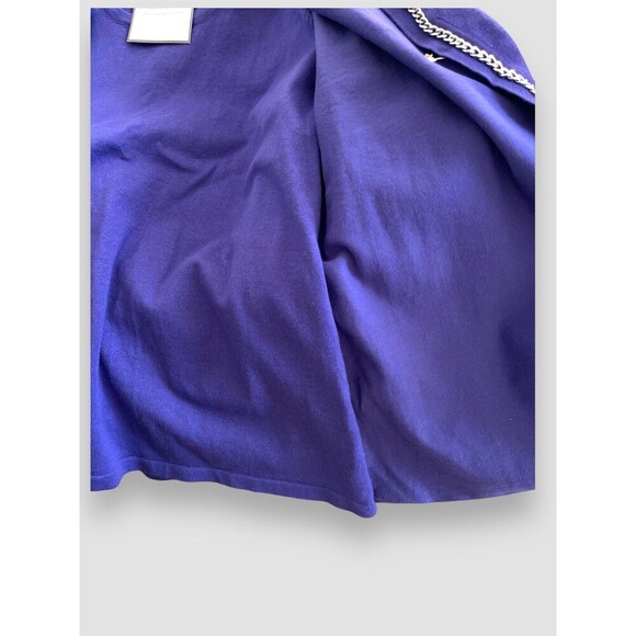 Sag Harbor Cardigan Cotton Blend 2in1 Soft Knit Comfort Pullover Purple XL NWT - Picture 5 of 7